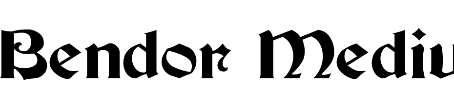 Bendor Medium cкачати шрифт безкоштовно