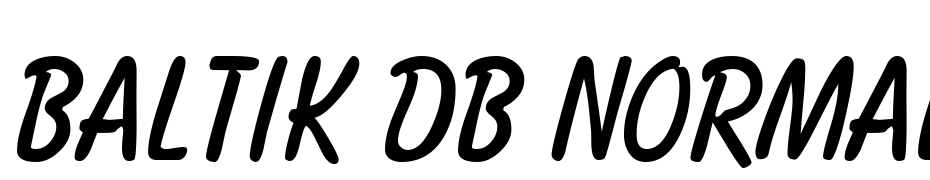 Baltik DB Normal Font Download Free