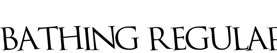 Bathing Regular Font Download Free