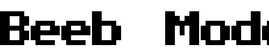 Beeb Mode One Font Download Free