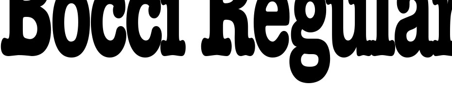 Bocci Regular Font Download Free