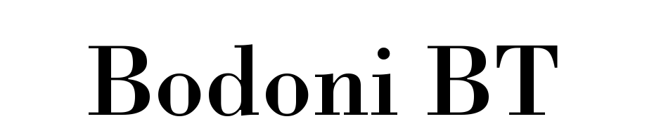 Bodoni BT Fuente Descargar Gratis
