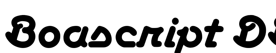 Boascript DB Font Download Free