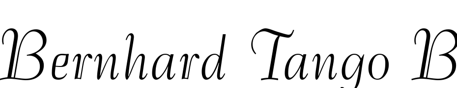 Bernhard Tango BT Font Download Free