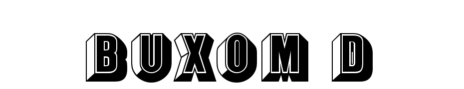 Buxom D Font Download Free