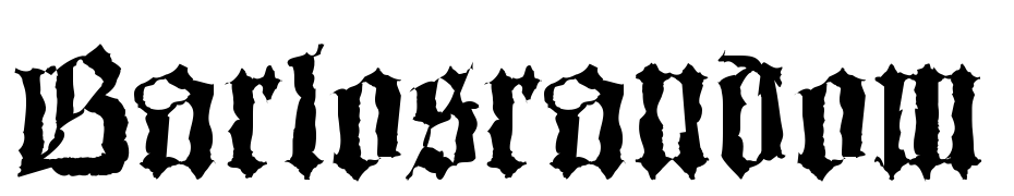 Barlos Random Font Download Free