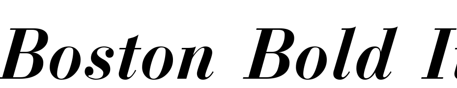 Boston Bold Italic Font Download Free