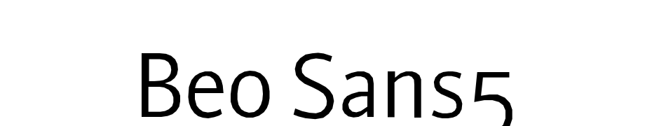 Beo Sans5 Font Download Free