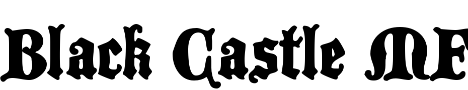 Black Castle MF Font Download Free