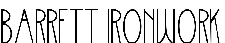 Barrett Ironwork Font Download Free