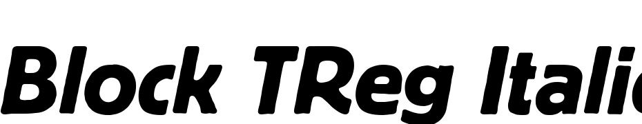 Block TReg Italic Font Download Free