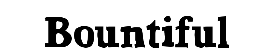 Bountiful Font Download Free