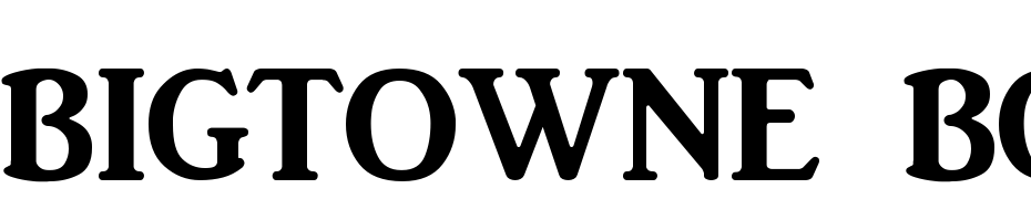 Bigtowne Bold Font Download Free