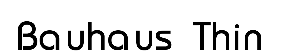 Bauhaus Thin Font Download Free