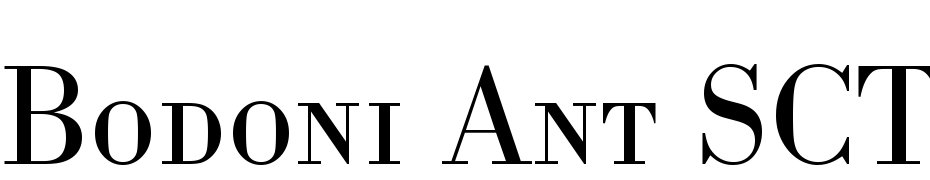 Bodoni Ant SCTLig Font Download Free