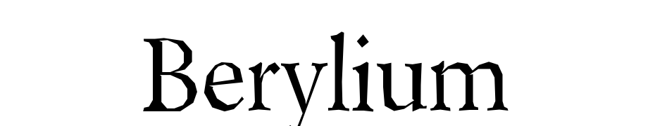 Berylium Font Download Free