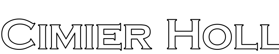Cimier Hollow Font Download Free