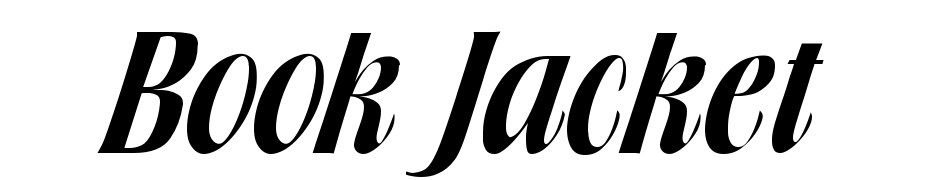 Book Jacket Font Download Free