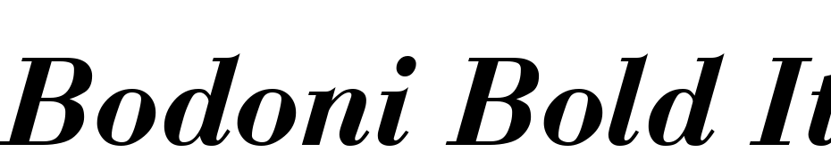 Bodoni Bold Italic Font Download Free