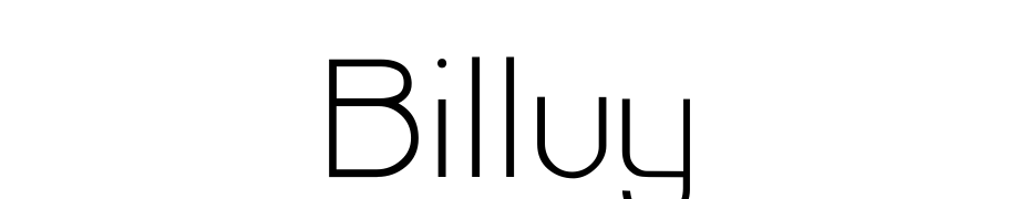 Billuy Font Download Free