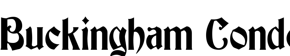Buckingham Condensed Regular Font Download Free