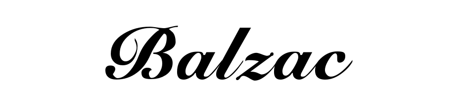 Balzac cкачати шрифт безкоштовно