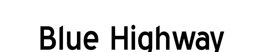 Blue Highway Font Download Free