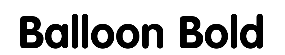 Balloon Bold Scarica Caratteri Gratis