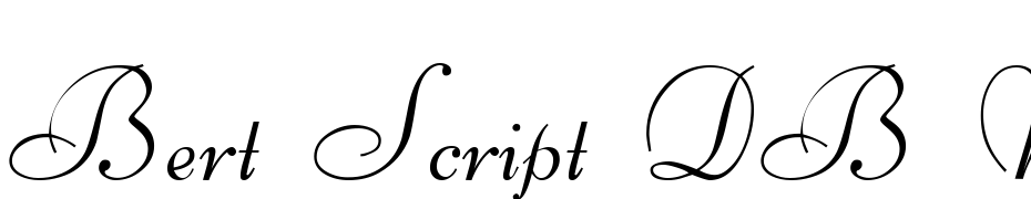 Bert Script DB Normal Font Download Free