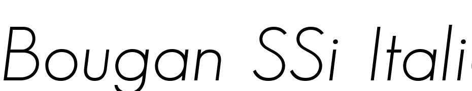 Bougan SSi Italic Font Download Free