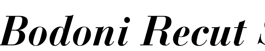 Bodoni Recut SSi Bold Italic Font Download Free