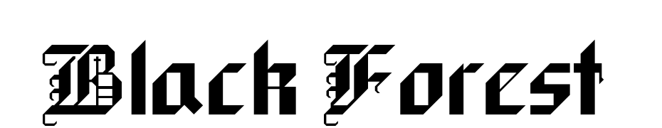 Black Forest Font Download Free