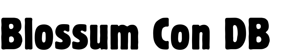Blossum Con DB Normal Font Download Free