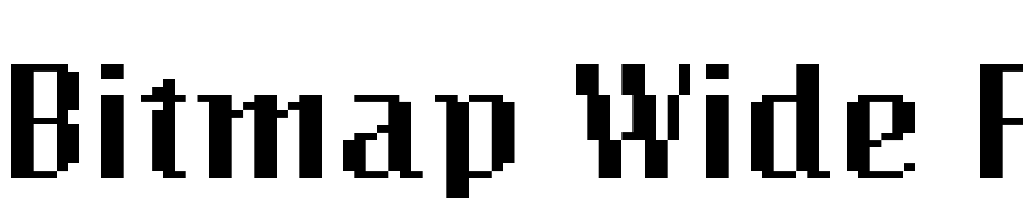 Bitmap Wide Regular Font Download Free