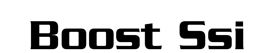 Boost SSi Font Download Free