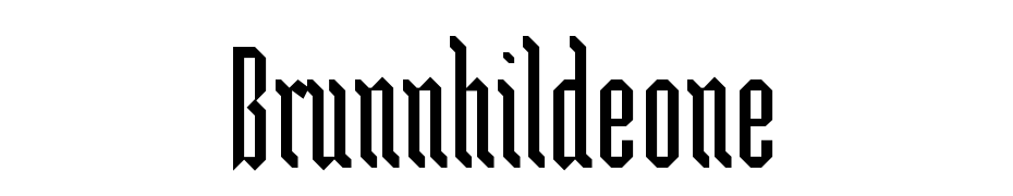 Brunnhilde One Font Download Free