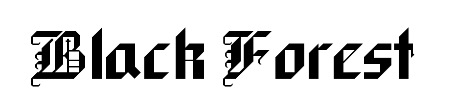 Black Forest Font Download Free