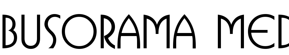 Busorama Medium BT Font Download Free
