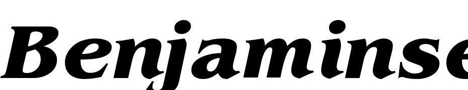 Benjamin Serif Bold Italic Polices Telecharger