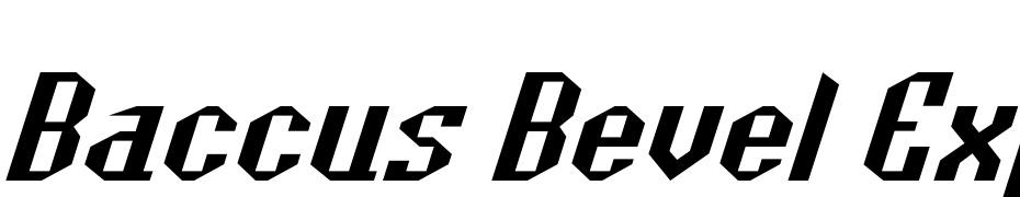 Baccus Bevel Exp Italic Font Download Free