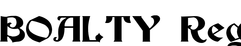 BOALTY Regular Font Download Free