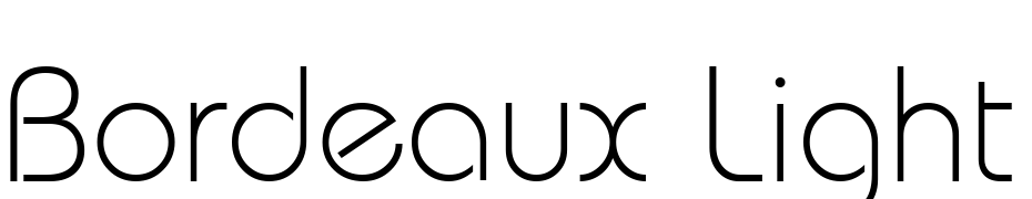 Bordeaux Light Regular Font Download Free