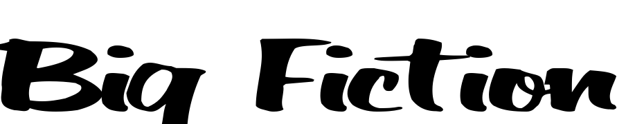 Big Fiction Text Regular Font Download Free