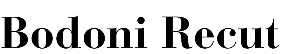 Bodoni Recut Old Style SSi Bold Font Download Free