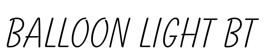 Balloon Light BT cкачати шрифт безкоштовно