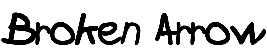 Broken Arrow Drive Bold Font Download Free