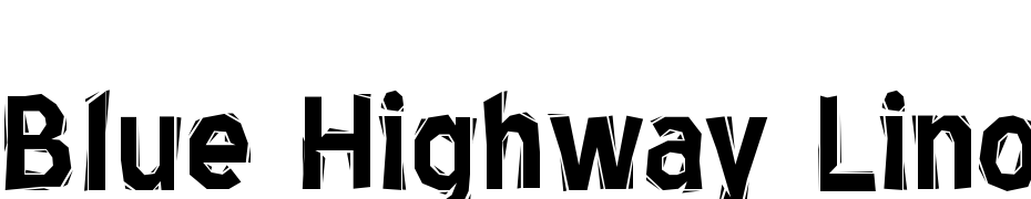 Blue Highway Linocut Polices Telecharger