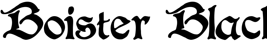 Boister Black Font Download Free