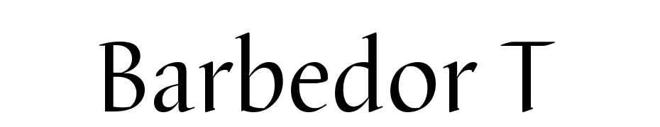 Barbedor T Font Download Free