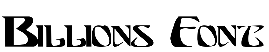 Billions Font Regular Font Download Free